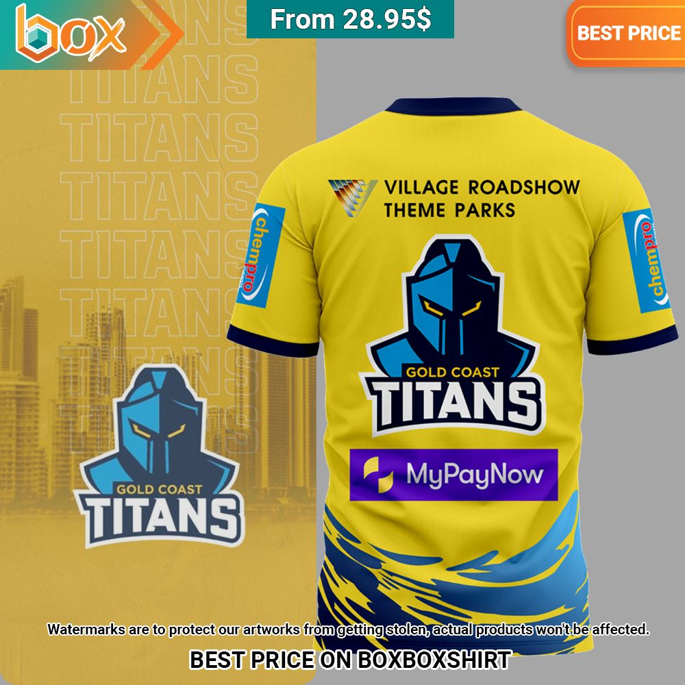 Gold Coast Titans Yellow T shirt Have you joined a gymnasium?