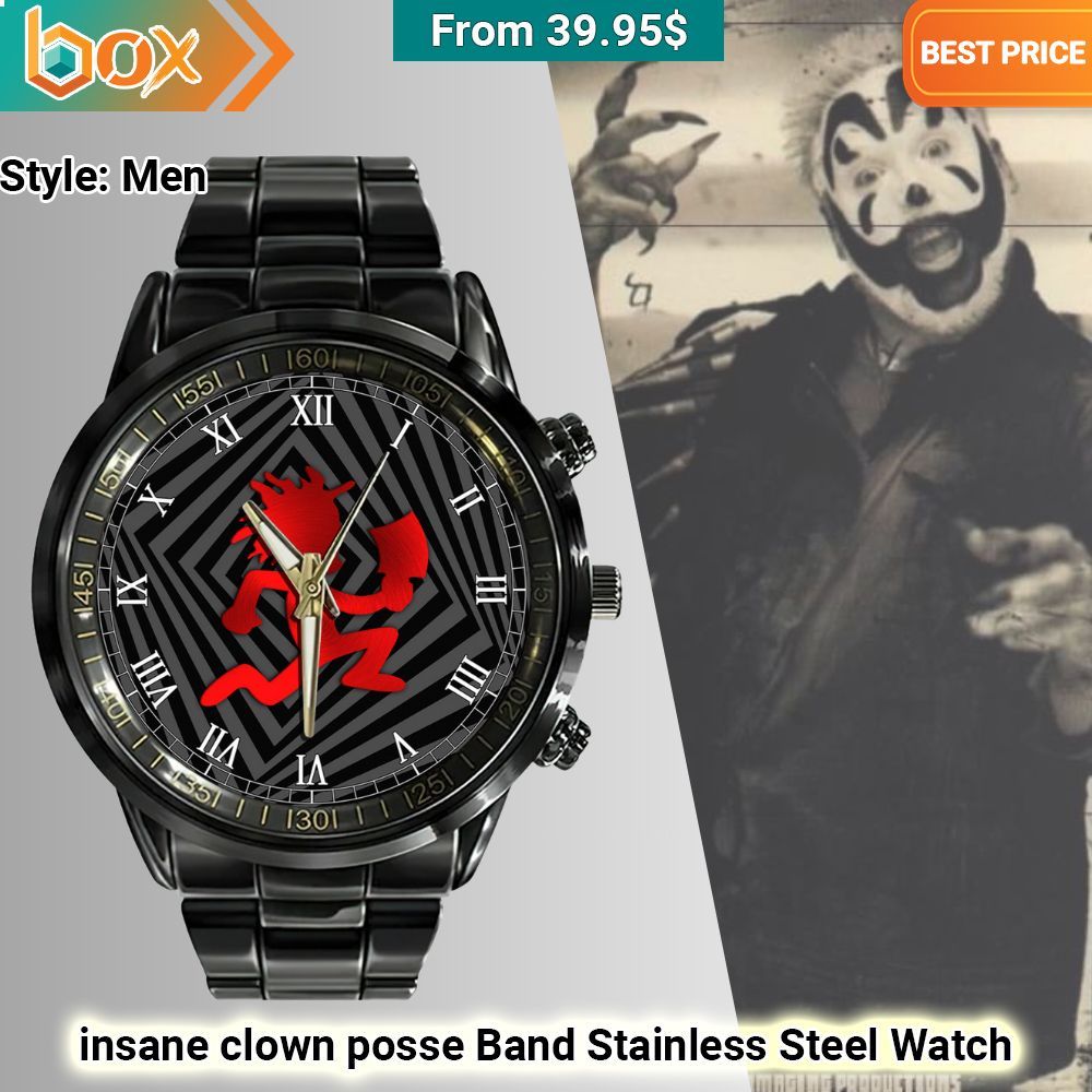 insane clown posse Band Stainless Steel Watch Good click