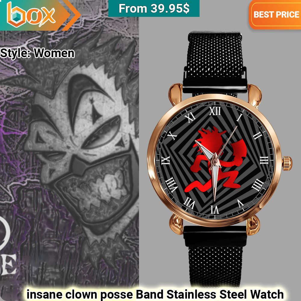 insane clown posse Band Stainless Steel Watch Cutting dash