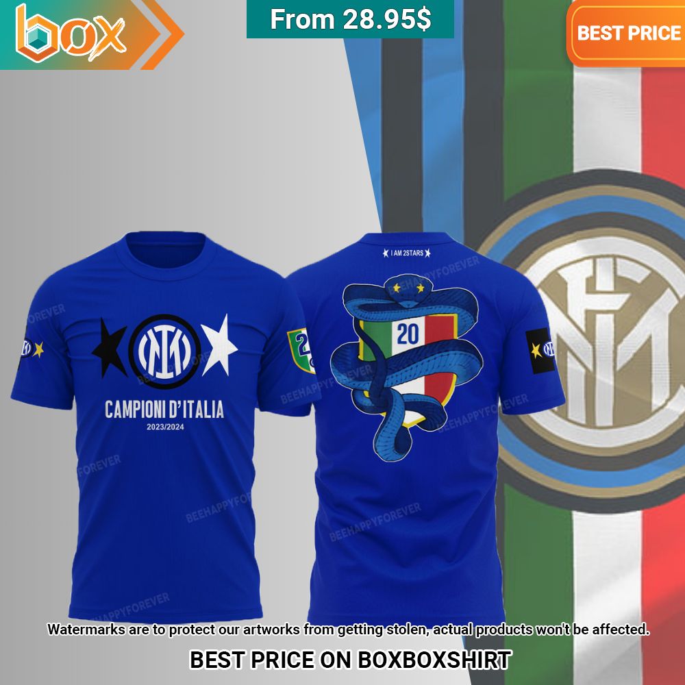Internazionale Milan Snake Campioni D'italia 2023-2024 Shirt, Hoodie