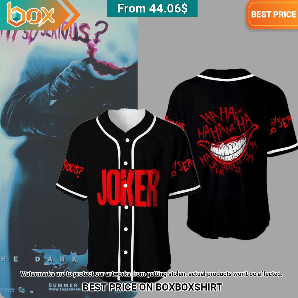 Joker Why So Serious Baseball Jersey Nice elegant click