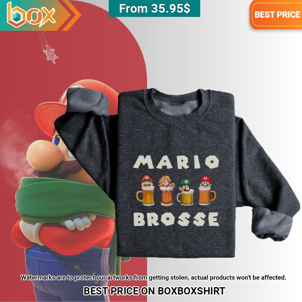 Mario Brosse Beer Sweatshirt She has grown up know