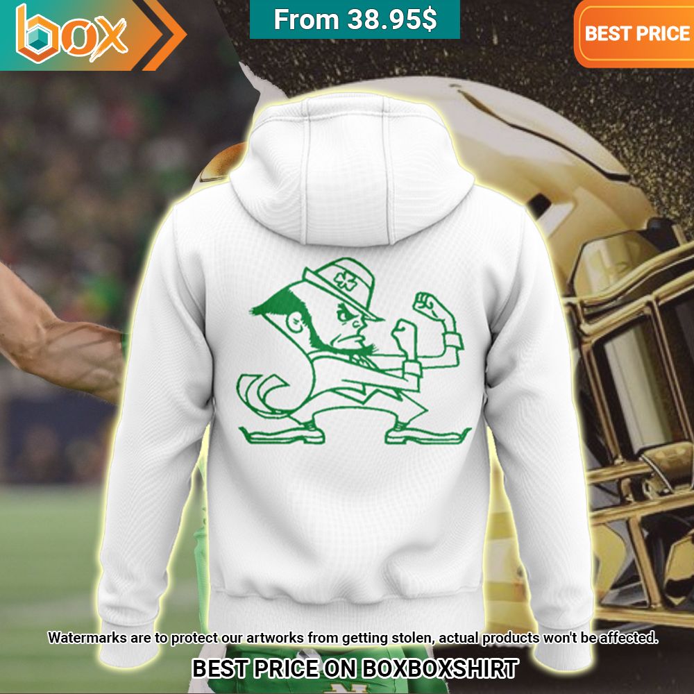 Notre Dame Fighting Irish football White Hoodie, Pant Stunning