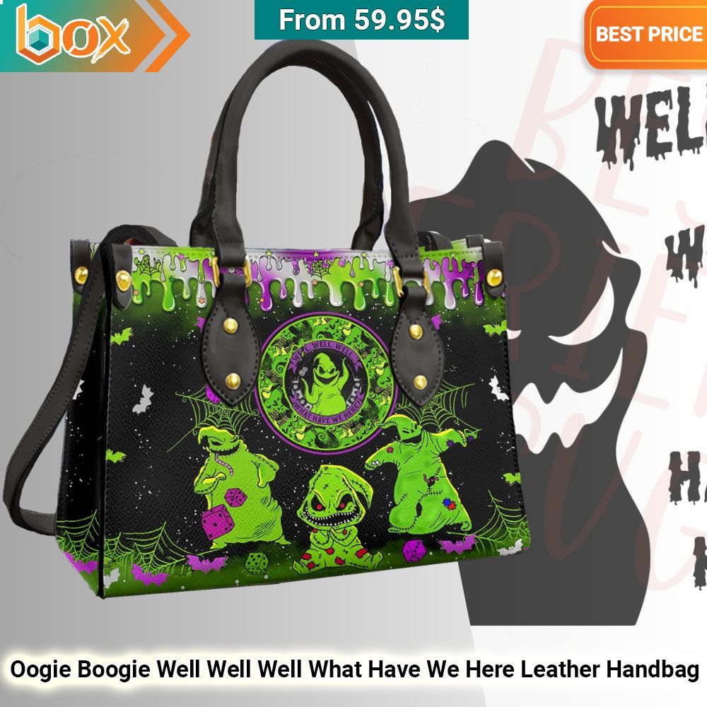Oogie Boogie Well Well Well What Have We Here Leather Handbag