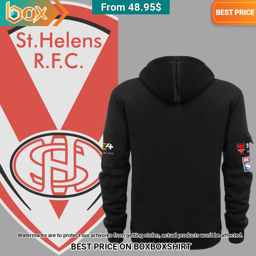 St Helens R.F.C. Half Zip Heavy Hoodie 54