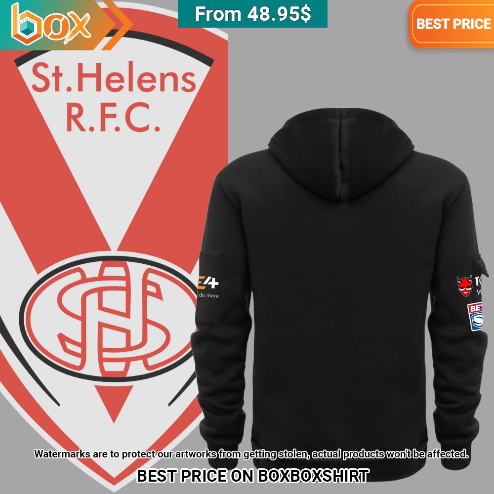 St Helens R.F.C. Half Zip Heavy Hoodie You look cheerful dear