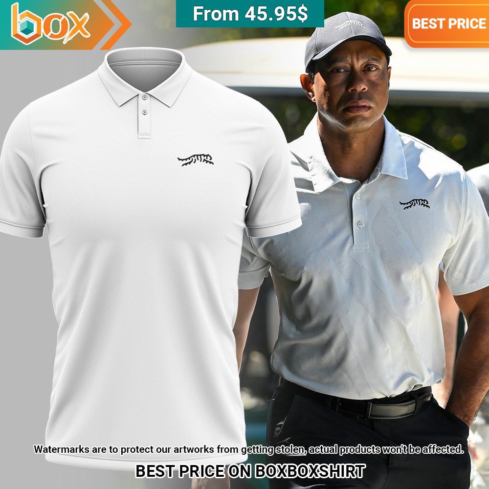 Tiger Woods New Logo White Polo Shirt