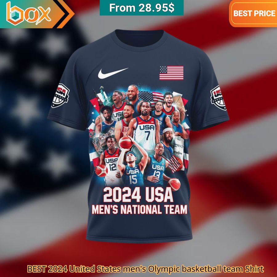 BEST 2024 United States men's Olympic basketball team Shirt Nice photo dude