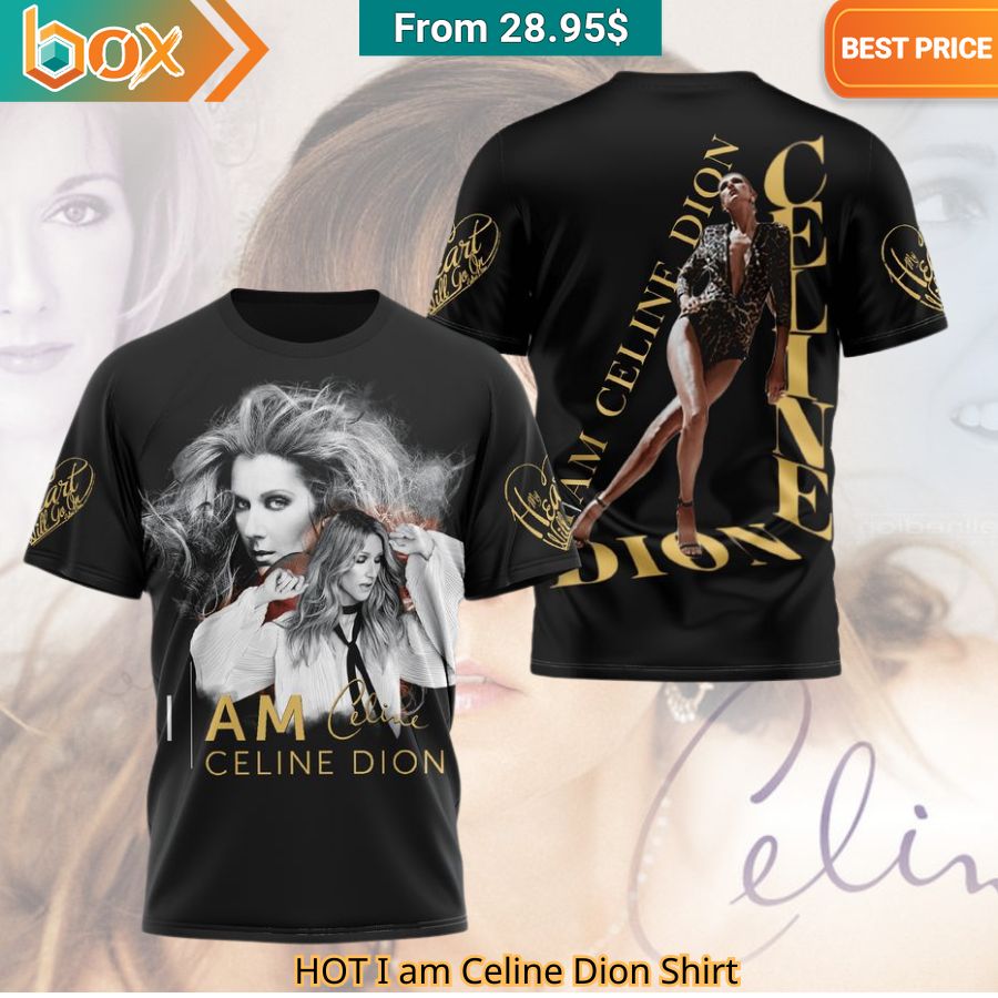 HOT I am Celine Dion Shirt I love how vibrant colors are in the picture.