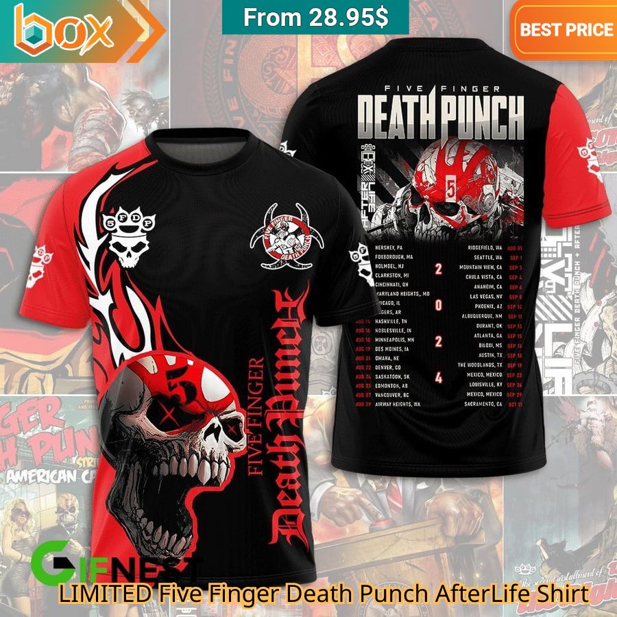 LIMITED Five Finger Death Punch AfterLife Shirt cool