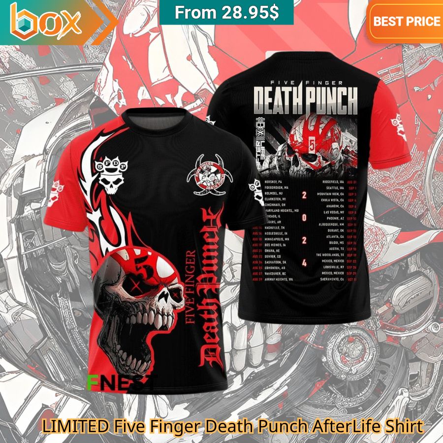 LIMITED Five Finger Death Punch AfterLife Shirt cool