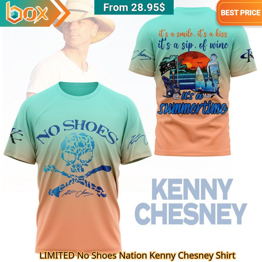 LIMITED No Shoes Nation Kenny Chesney Shirt Wow! What a picture you click