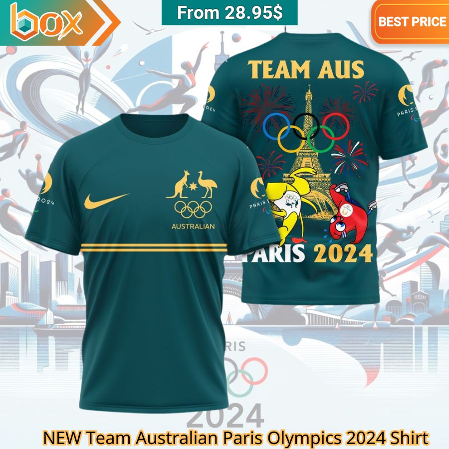 NEW Team Australian Paris Olympics 2024 Shirt nice