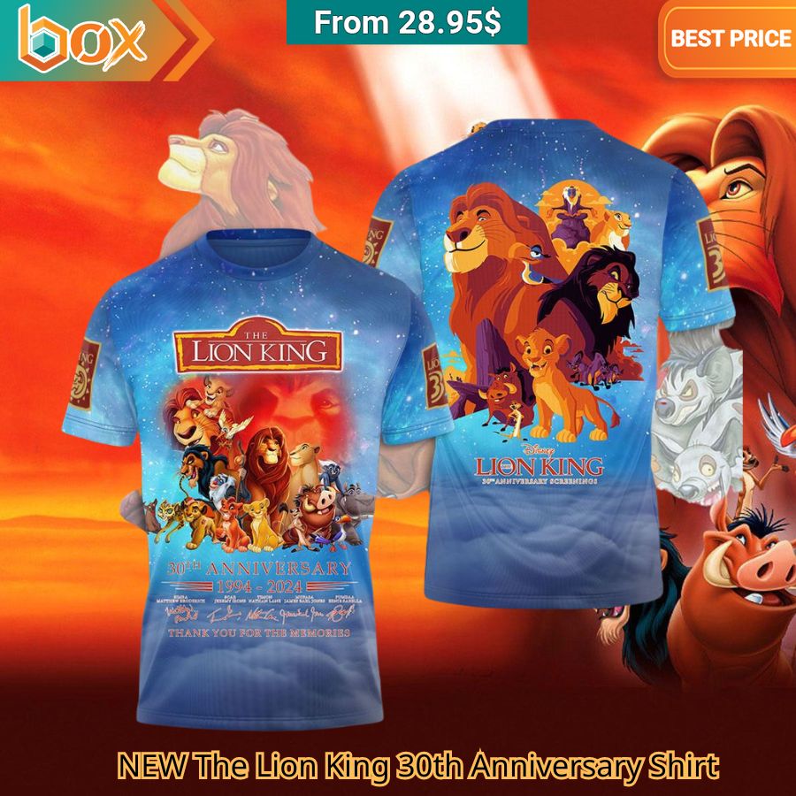 NEW The Lion King 30th Anniversary Shirt Elegant picture.