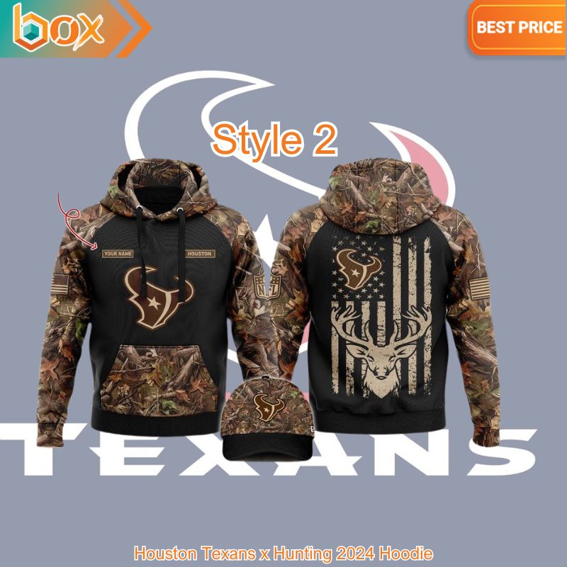 BEST Houston Texans x Hunting 2024 Hoodie