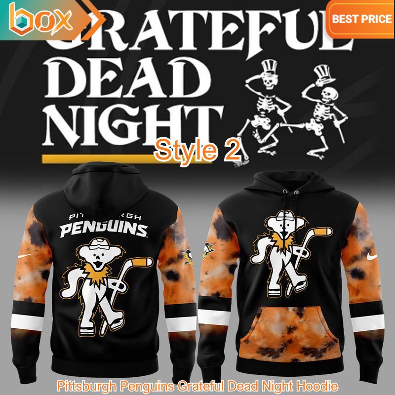 BEST Pittsburgh Penguins Grateful Dead Night Hoodie