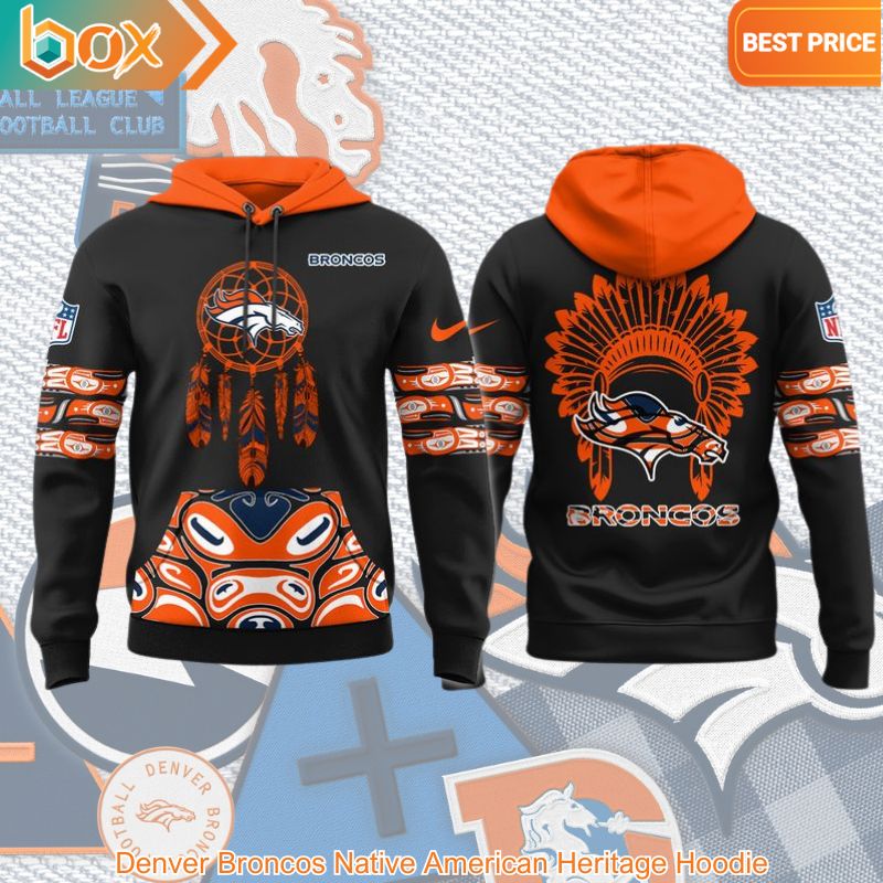 HOT Denver Broncos Native American Heritage Hoodie