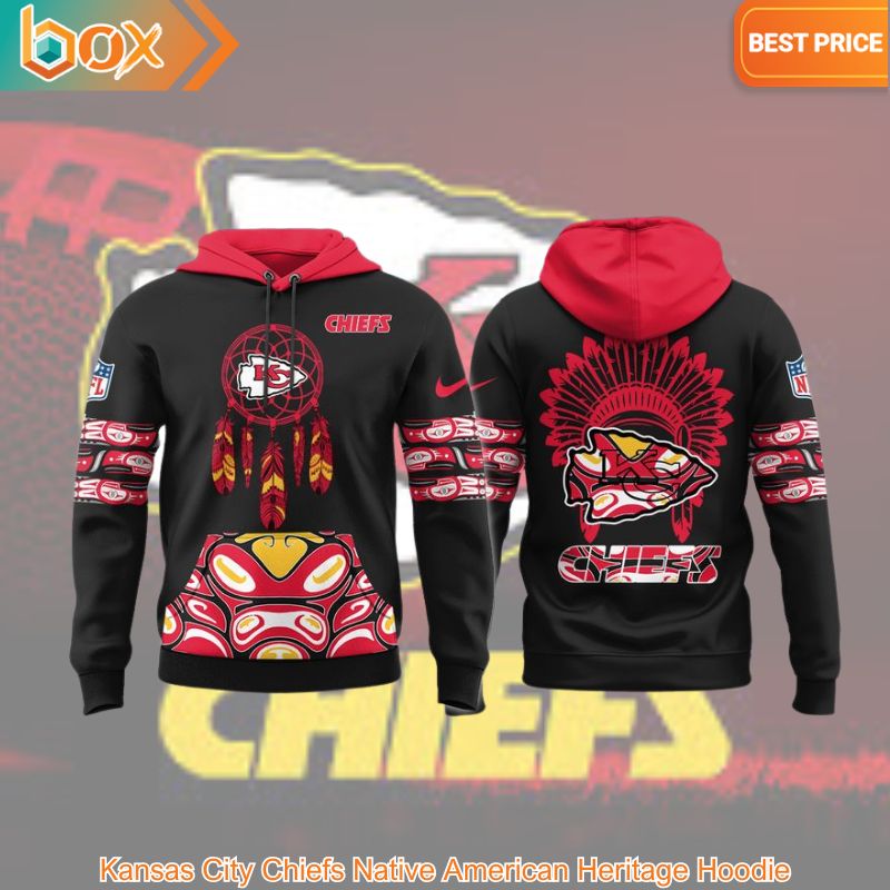 HOT Kansas City Chiefs Native American Heritage Hoodie