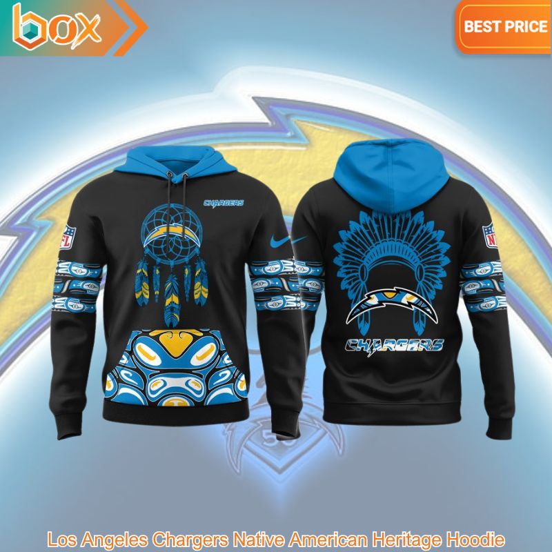 HOT Los Angeles Chargers Native American Heritage Hoodie