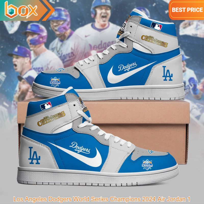 HOT Los Angeles Dodgers World Series Champions 2024 Air Jordan 1