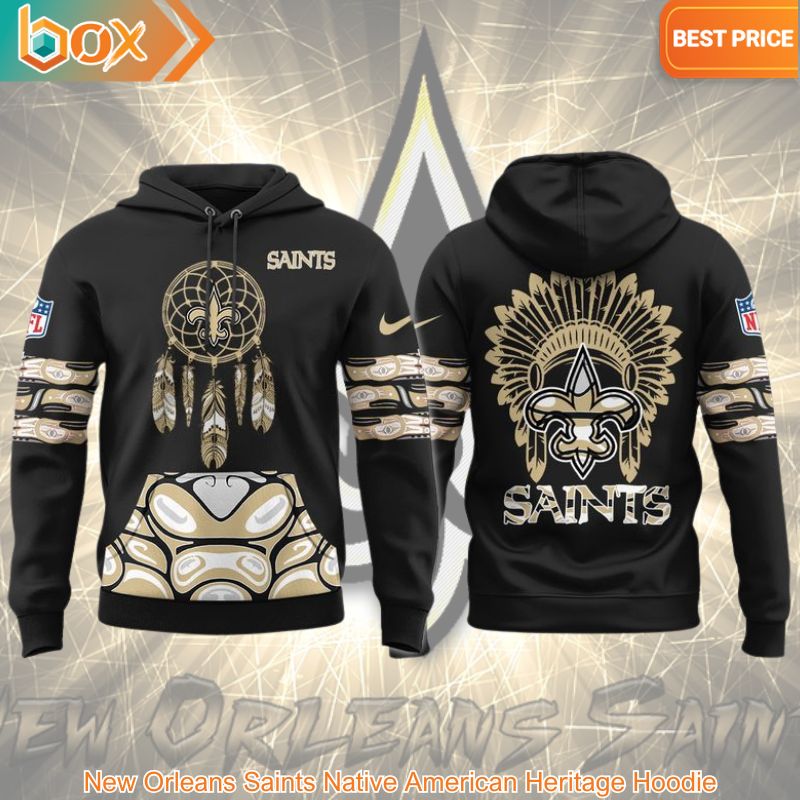 HOT New Orleans Saints Native American Heritage Hoodie