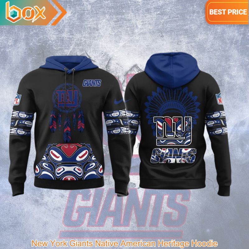 HOT New York Giants Native American Heritage Hoodie