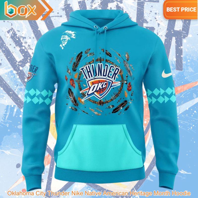 HOT Oklahoma City Thunder Nike Native American Heritage Month Hoodie