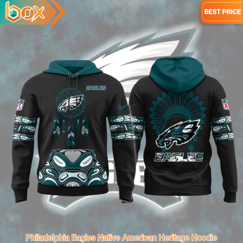 HOT Philadelphia Eagles Native American Heritage Hoodie