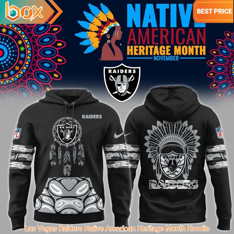 TOP Las Vegas Raiders Native American Heritage Month Hoodie