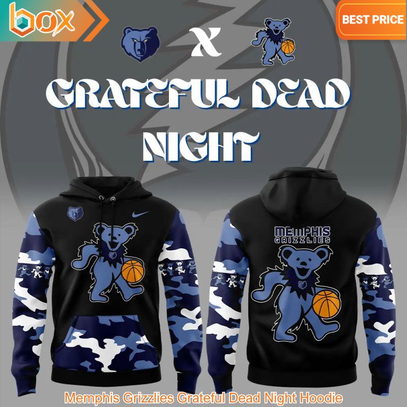 TOP Memphis Grizzlies Grateful Dead Night Hoodie