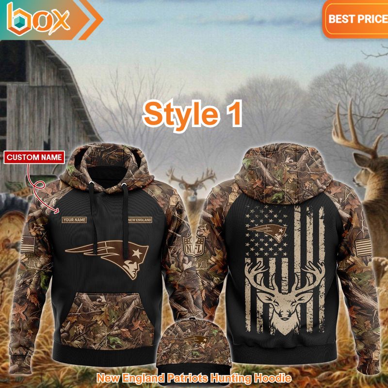 TOP New England Patriots Hunting Hoodie