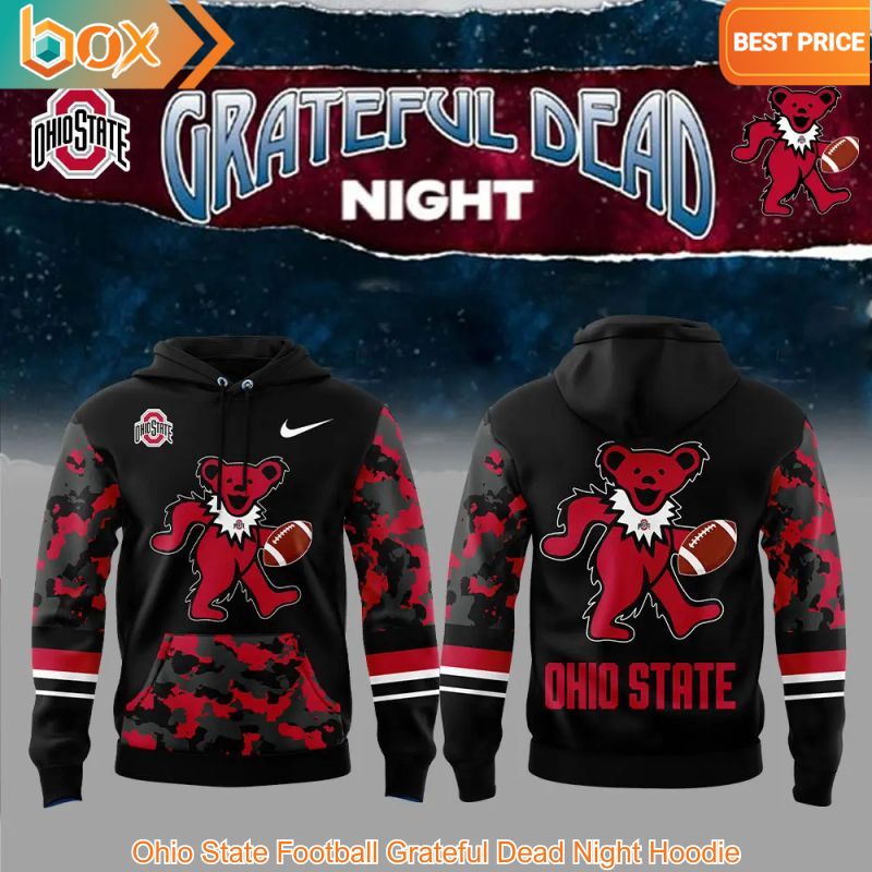 TOP Ohio State Football Grateful Dead Night Hoodie