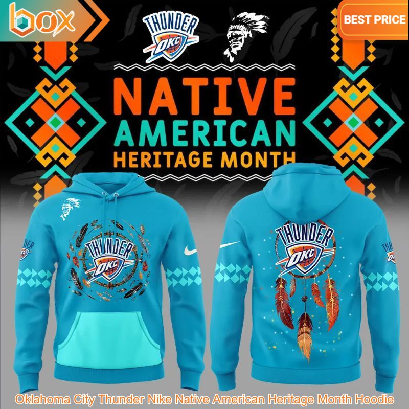 TOP Oklahoma City Thunder Nike Native American Heritage Month Hoodie