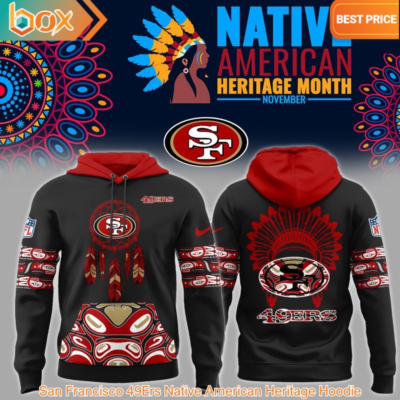 TOP San Francisco 49Ers Native American Heritage Hoodie