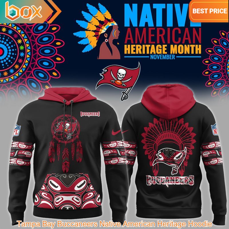 TOP Tampa Bay Buccaneers Native American Heritage Hoodie