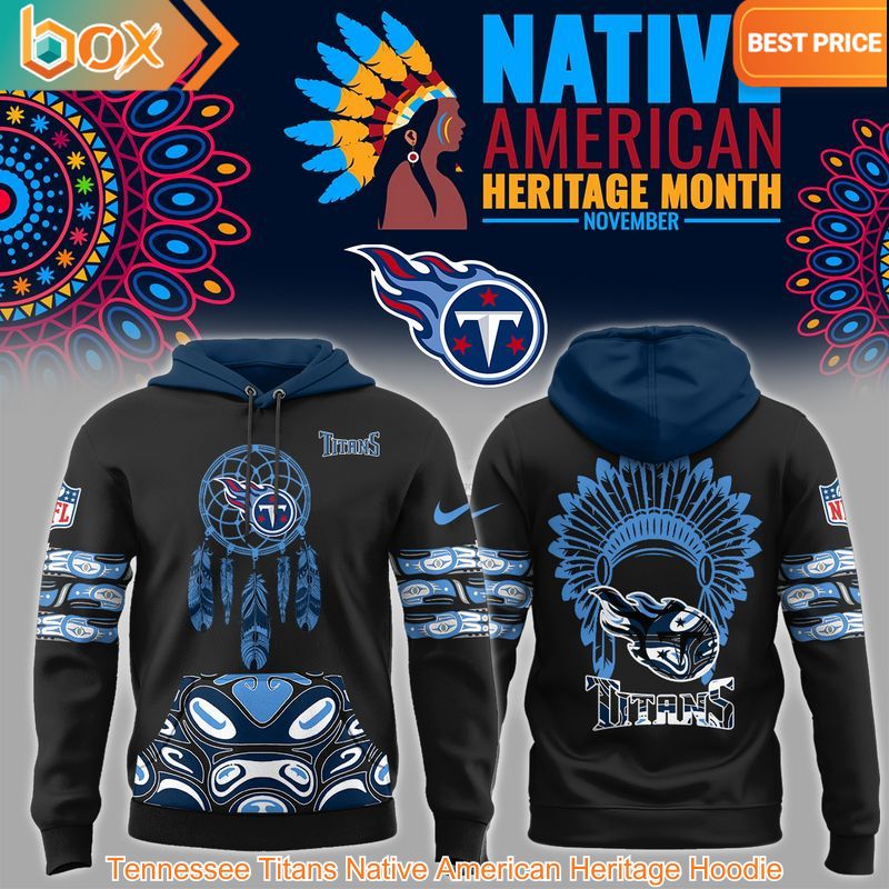 TOP Tennessee Titans Native American Heritage Hoodie