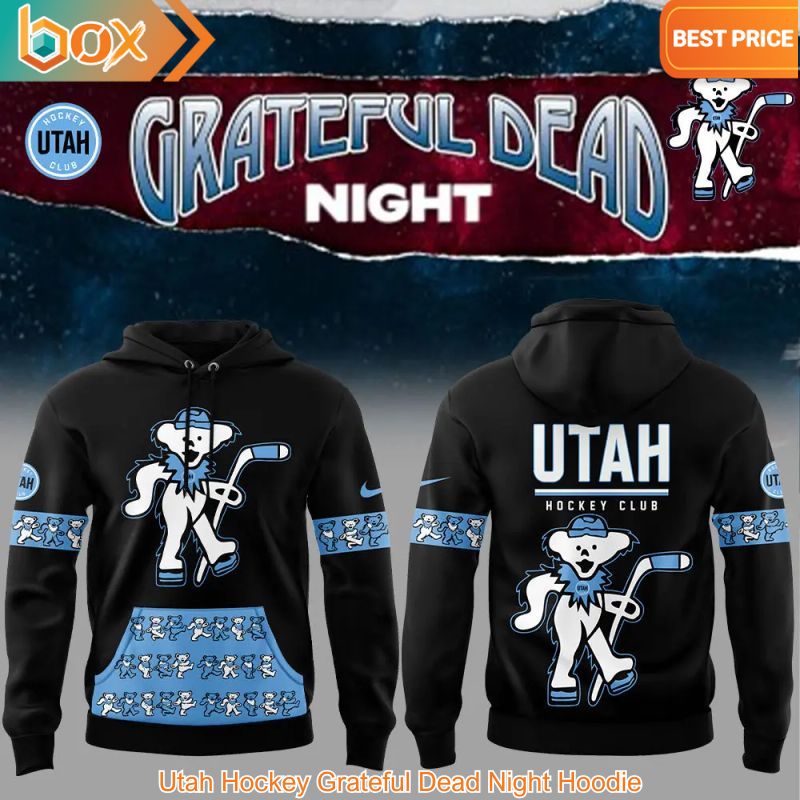 TOP Utah Hockey Grateful Dead Night Hoodie