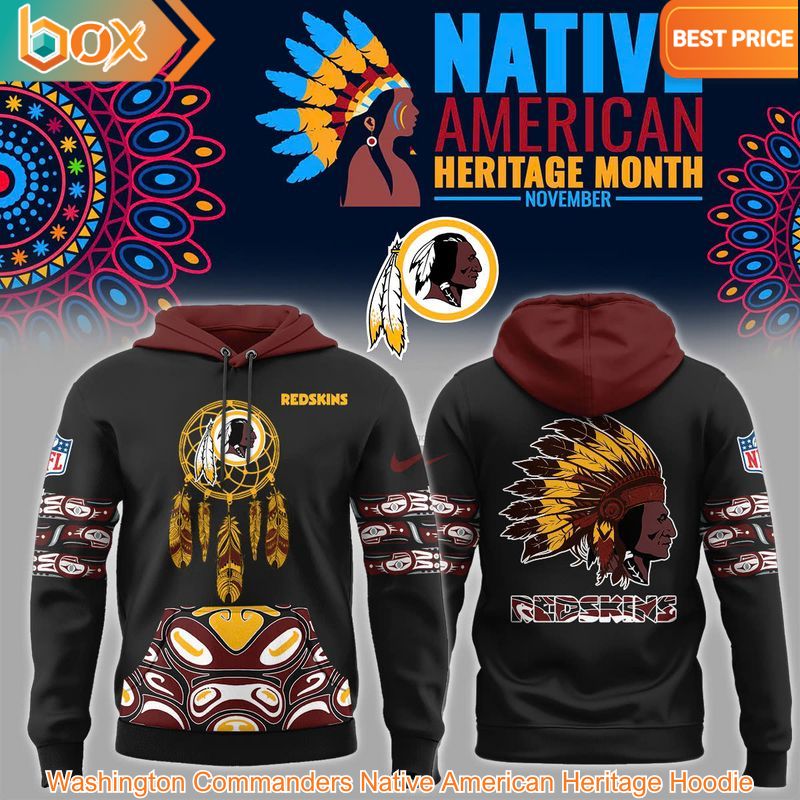 TOP Washington Commanders Native American Heritage Hoodie