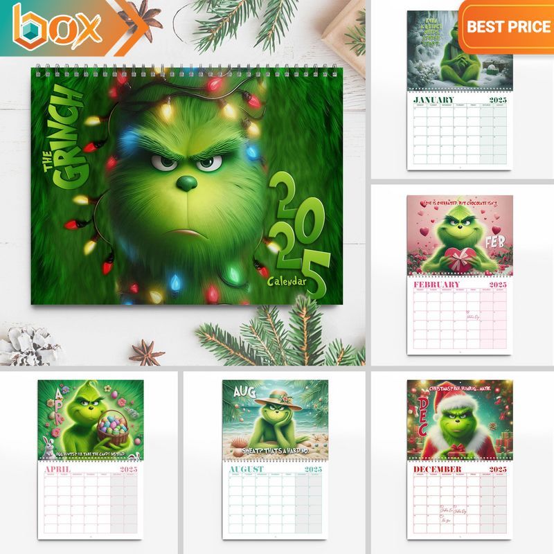 The Grinch 2025 Calendar It is more than cute