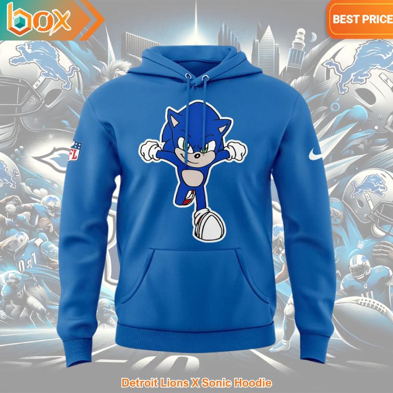 BEST Detroit Lions X Sonic Hoodie