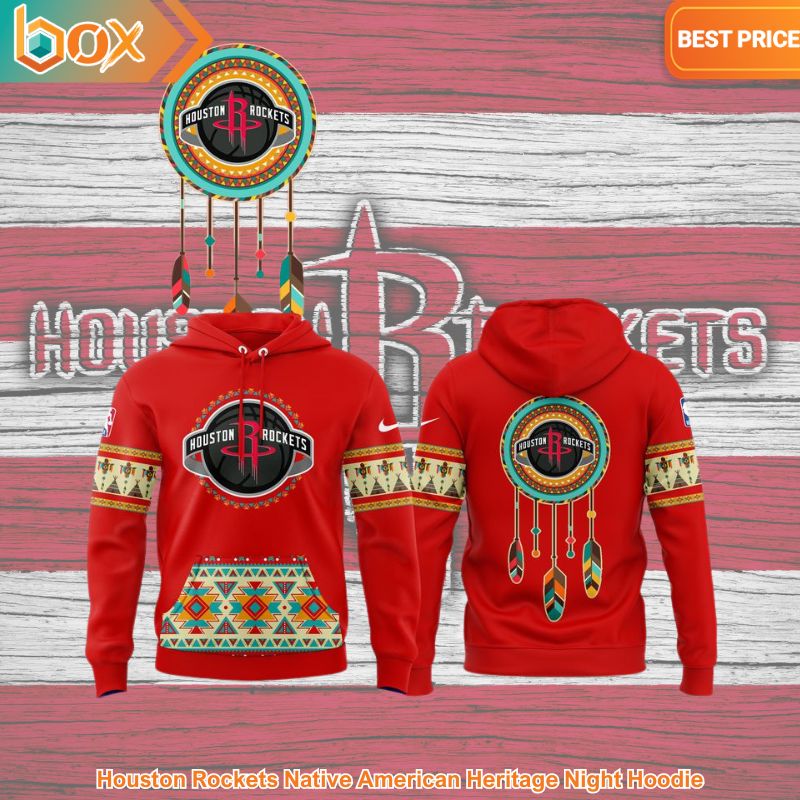 BEST Houston Rockets Native American Heritage Night Hoodie