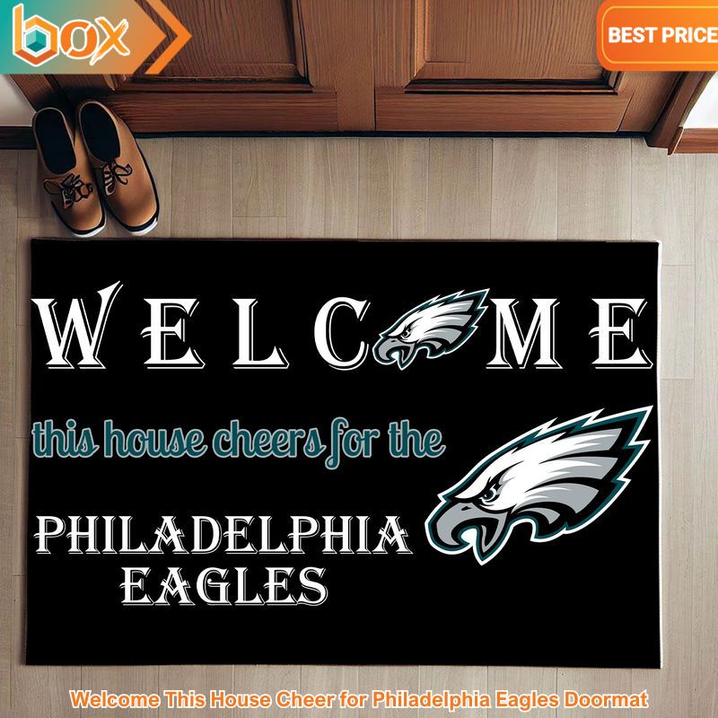 BEST Welcome This House Cheer for Philadelphia Eagles Doormat