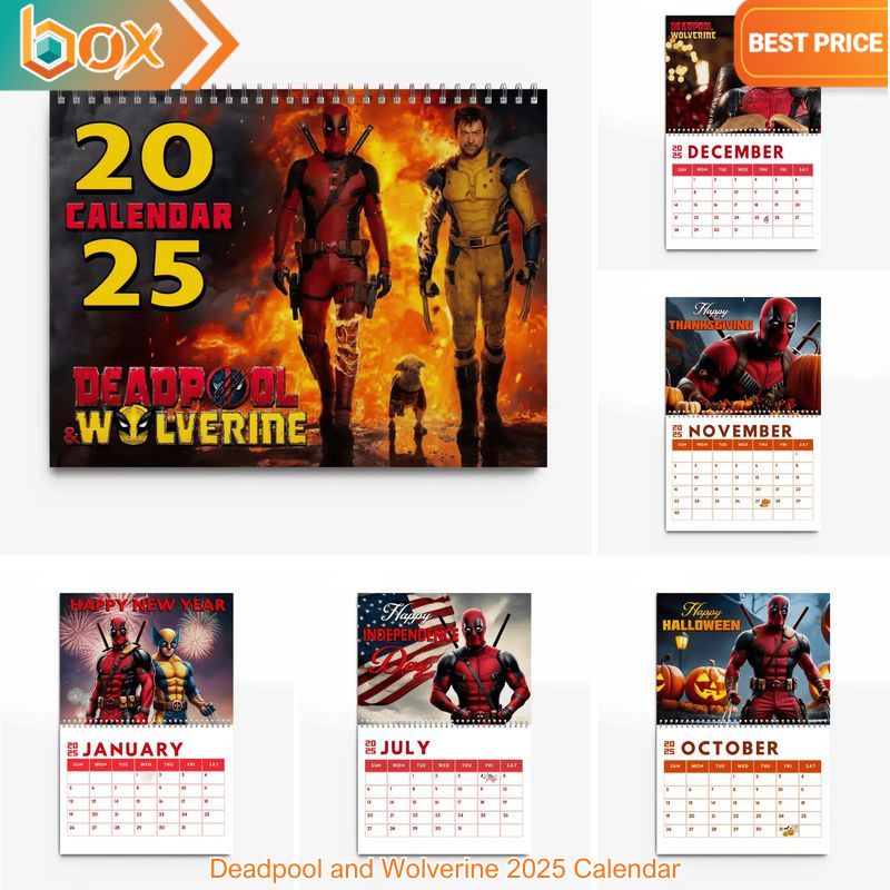 Deadpool and Wolverine 2025 Calendar