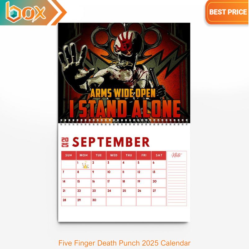 Five Finger Death Punch 2025 Calendar