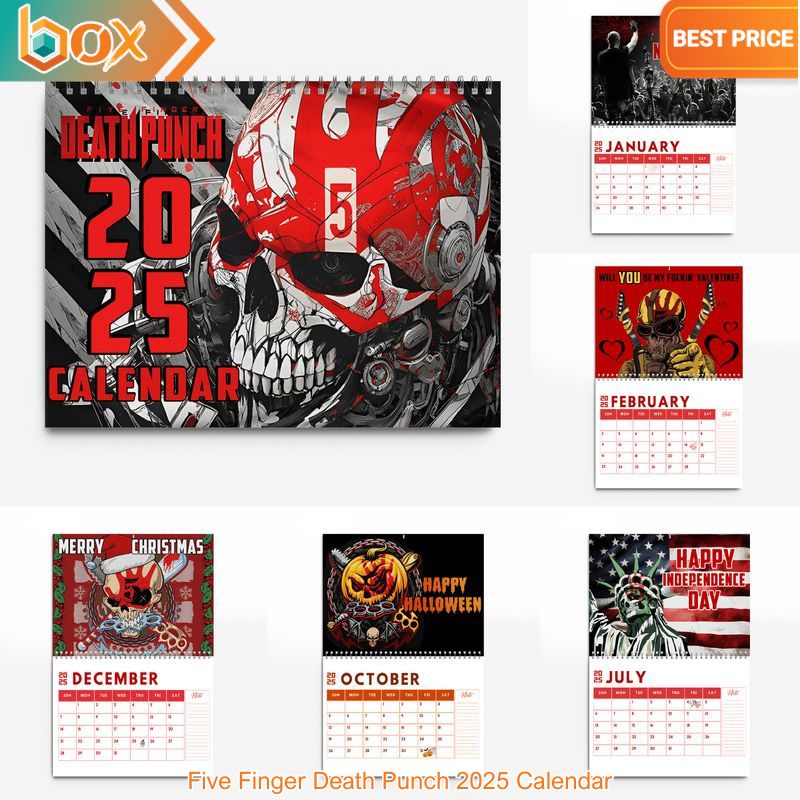 Five Finger Death Punch 2025 Calendar