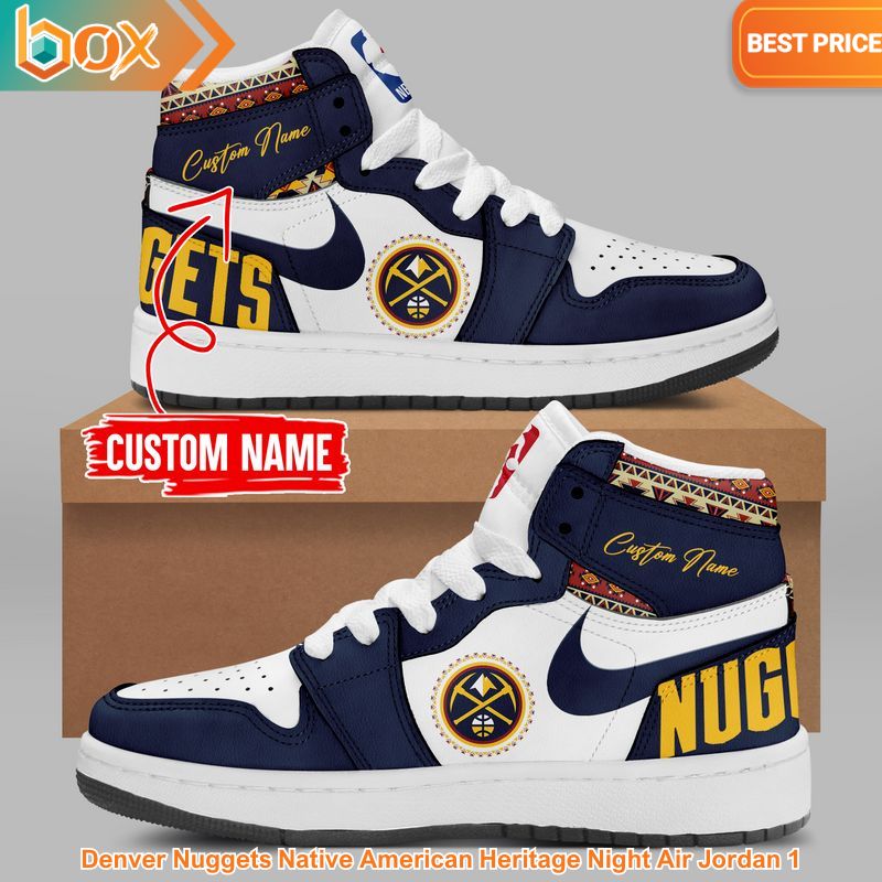 HOT Denver Nuggets Native American Heritage Night Air Jordan 1