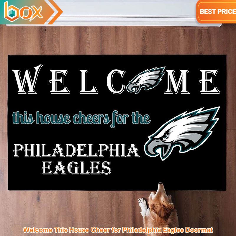 HOT Welcome This House Cheer for Philadelphia Eagles Doormat