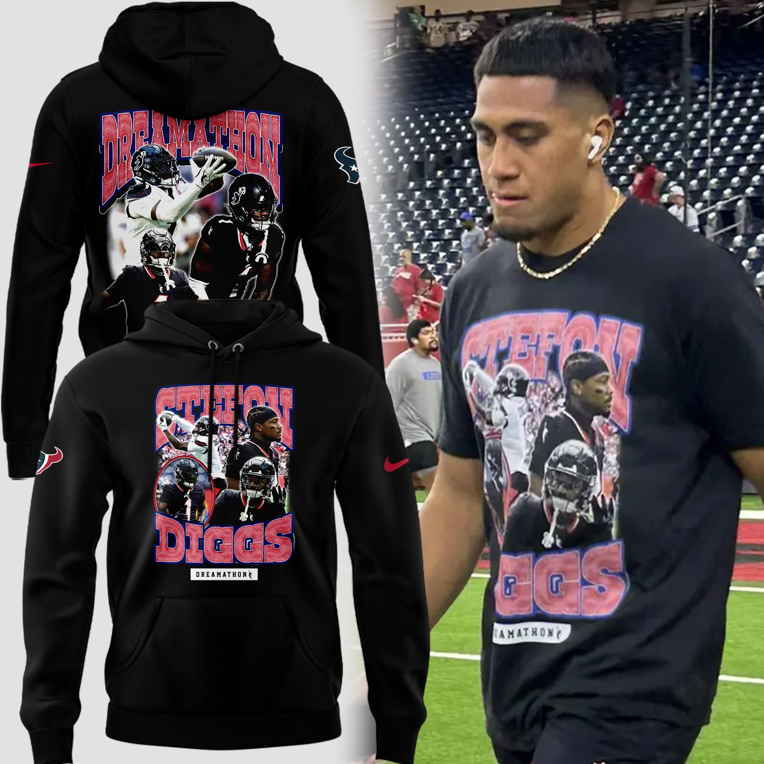 Houston Texans x Stefon Diggs Hoodie