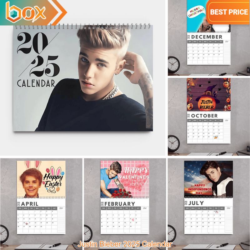 Justin Bieber 2025 Calendar (2)