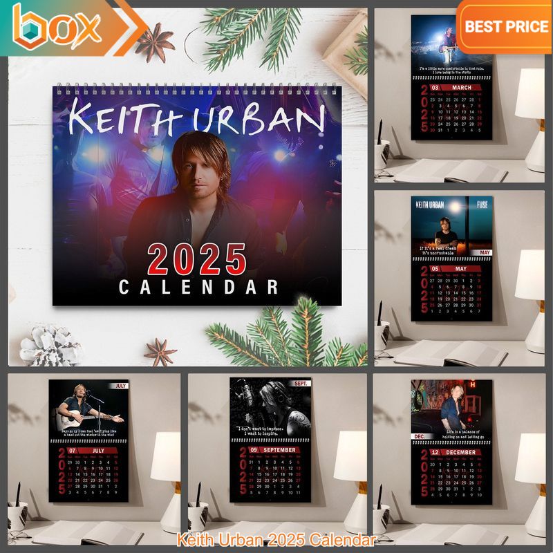 Keith Urban 2025 Calendar